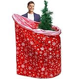 Teling 9 ft Christmas Tree Storage Bag Jumbo Christmas Tree Removal and Disposal Bag
