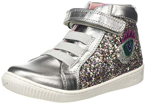 Agatha Ruiz de la Prada 191946, Botines para Niñas, Plateado (Plata (Glitter) B), 24 EU