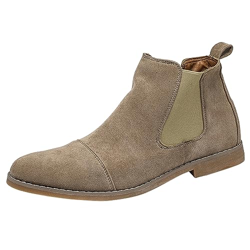 Bottes retournées homme confortables style anglais cuir de travail