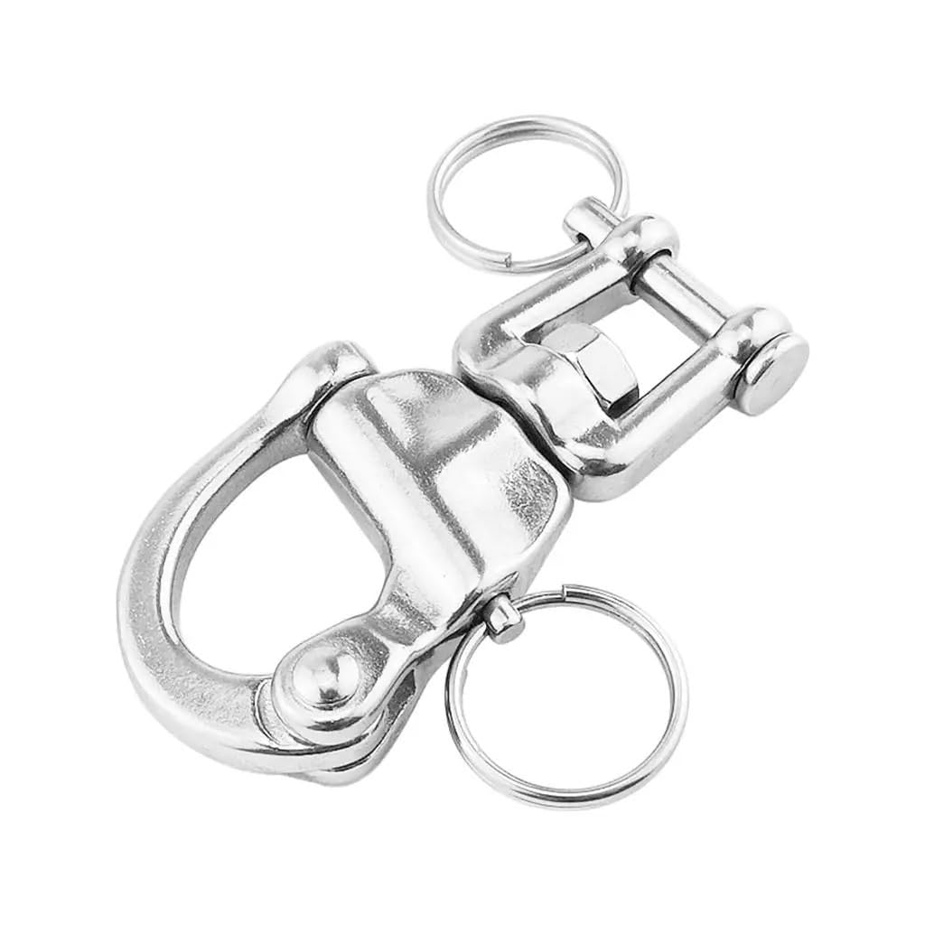 Schnellspanner mit drehbarem Ösen-Schnappschäkel aus Edelstahl 316
