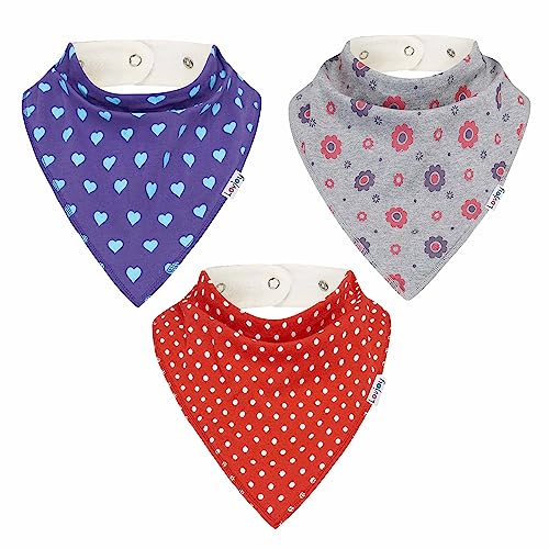 ALLA MODA E MULTIUSO - Questi ampi bavaglini a bandana sono pensati per essere alla moda nell'uso quotidiano e per proteggere gli abiti da sbavature, fuoriuscite e macchie quando si mangia. Sono tranquillamente lavabili in lavatrice e possono essere asciugati all'aria.
