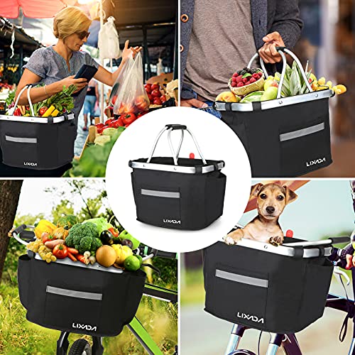 Lixada Bike Basket Waterproof Small Pet Cat Dog Carrier Bicycle Handlebar Front Basket,Quick Release Easy Install… - Image 6