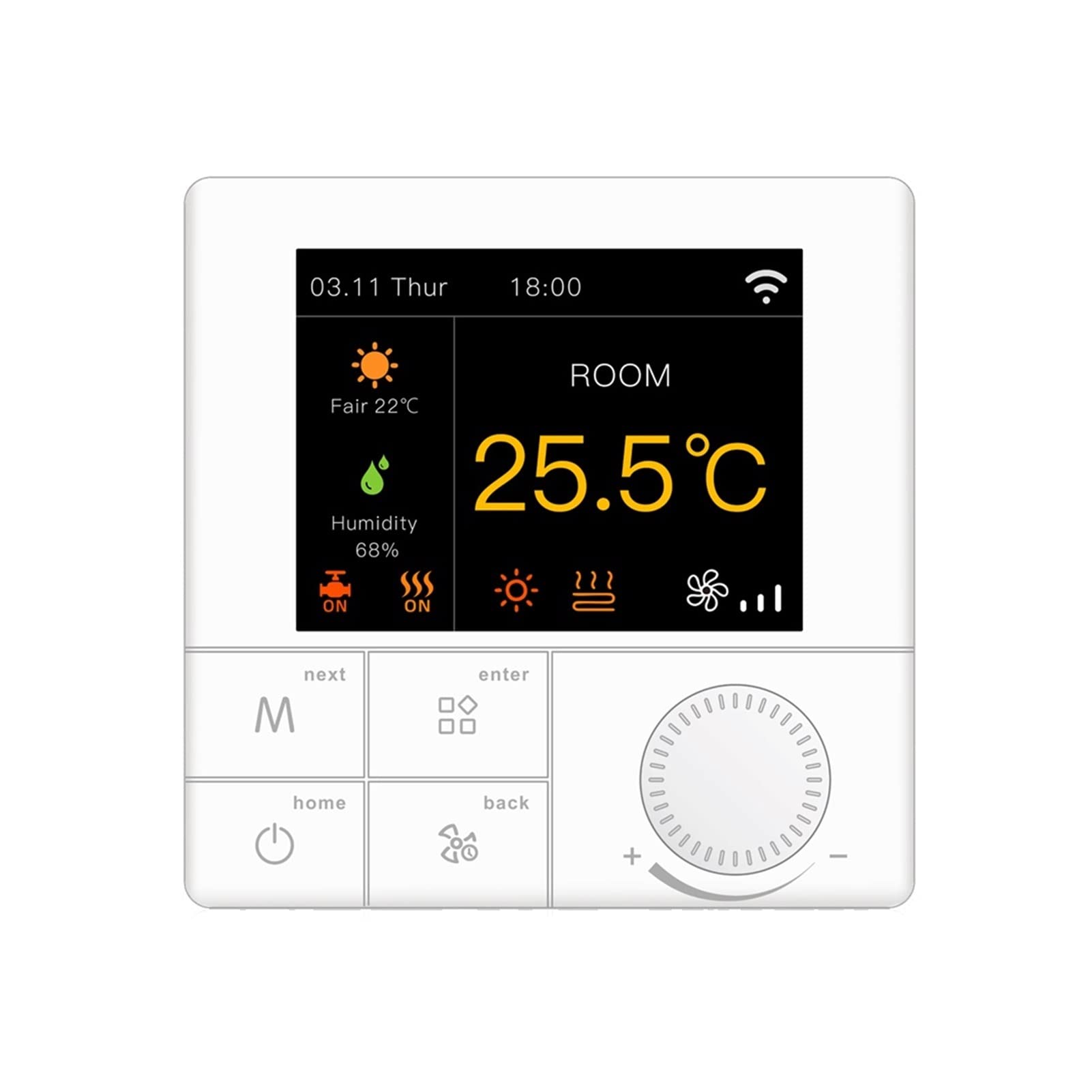 Czujnik termometru, Smart WIFI Termostat Regulator temperatury wody Elektryczny Kocioł gazowy Kompatybilny z Tuya Aplikacja(Water Heating)