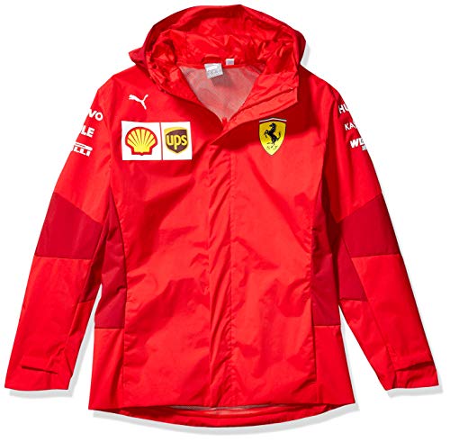 PUMA Mens Formula 1 Scuderia Ferrari Team Softshell Jacket, Rosso Corsa-without MW Logo, XL