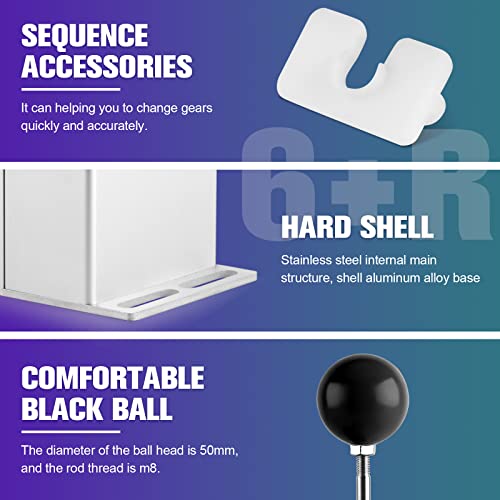 Image of USB Simulator Shifter for ATS ETS Dust WRC Sim Racing Games H Sequential Shifter for Logitech G29 G27 G25 G920 Thrustmaster T300RS /GT Steering Wheel PC Windows 6+R Sequential Gearshift Knob