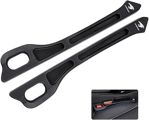 ハリアー 車用 シート隙間埋め シート 座席隙間クッション 車用シート コンソール 隙間 クッション 小物入れ付き 車用隙間クッション シートコンソール 隙間埋め 落下防止 運転席+助手席 2本セット (ハリアー、ブラック)