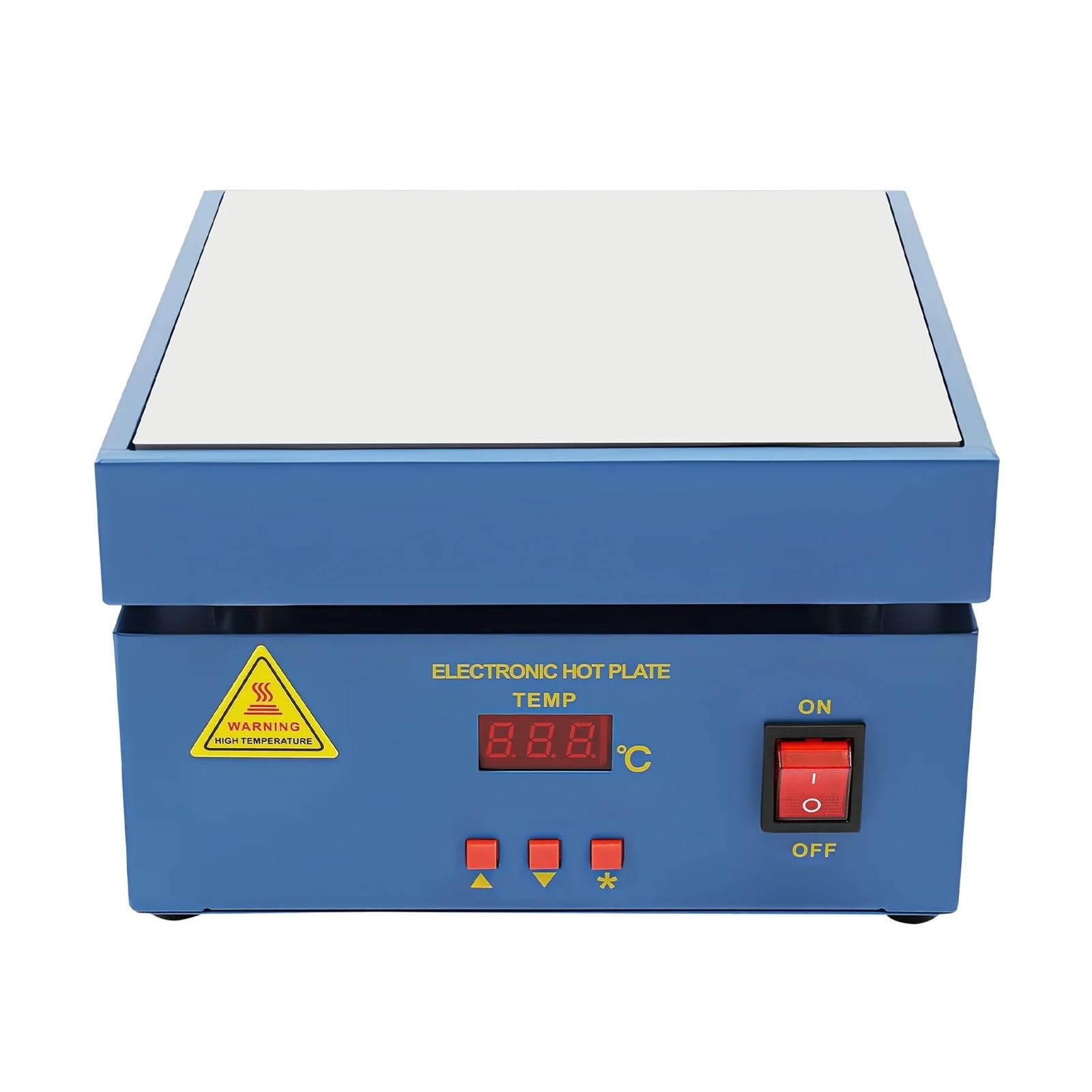 Stacja lutownicza, Cyfrowa stacja podgrzewania o mocy 800 W, płyta grzejna 20x20 cm do przeróbki PCB i BGA
