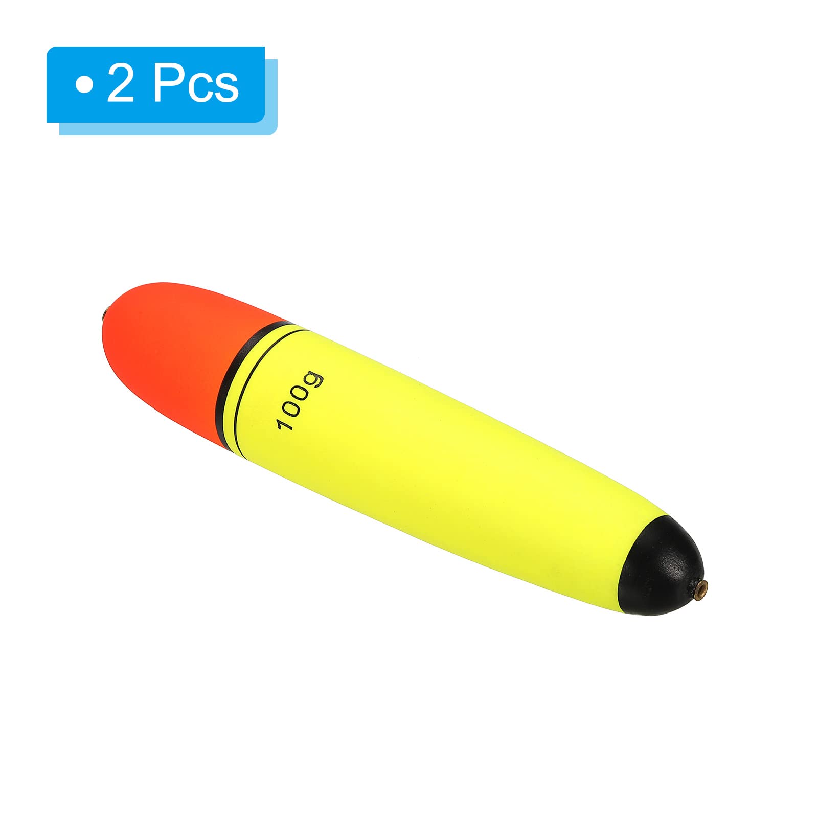 PATIKIL 3.5oz Fishing Slip Bobbers, 2 Pack EVA Fishing Float for Sea Fishing Freshwater Yellow - Image 3