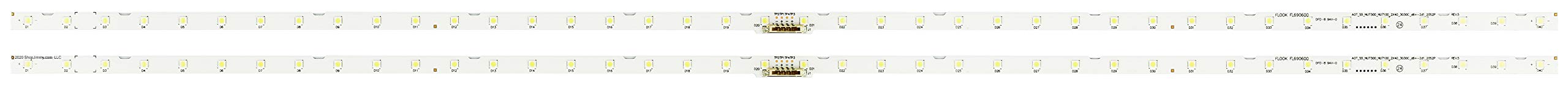 ShopJimmy UN55NU6900F UN55NU7100F UN55NU7300F etc. LED Strips/Bars (2) New