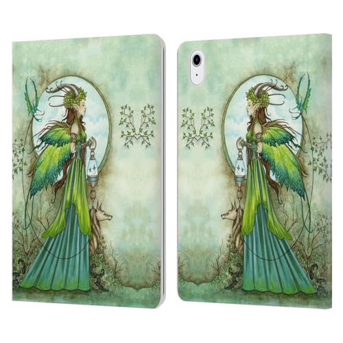Carcasa premium de cuero Amy Brown compatible con iPad Air de Apple