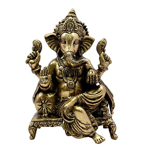 eSplanade Messing-Chowki Ganesha Ganpati Vinayak Showpiece |...