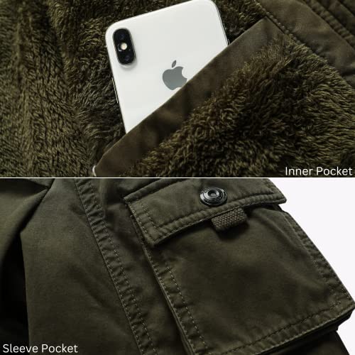 Image of L'MONTE Imported Men's Casual Cotton Fur Winter Hooded Jacket for Men