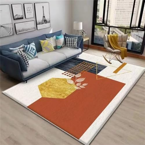 Kunsen 50X80CM Teppich Baby Wohnzimmer, geometrische Dekoration, schmutzabweisend und langlebig,...