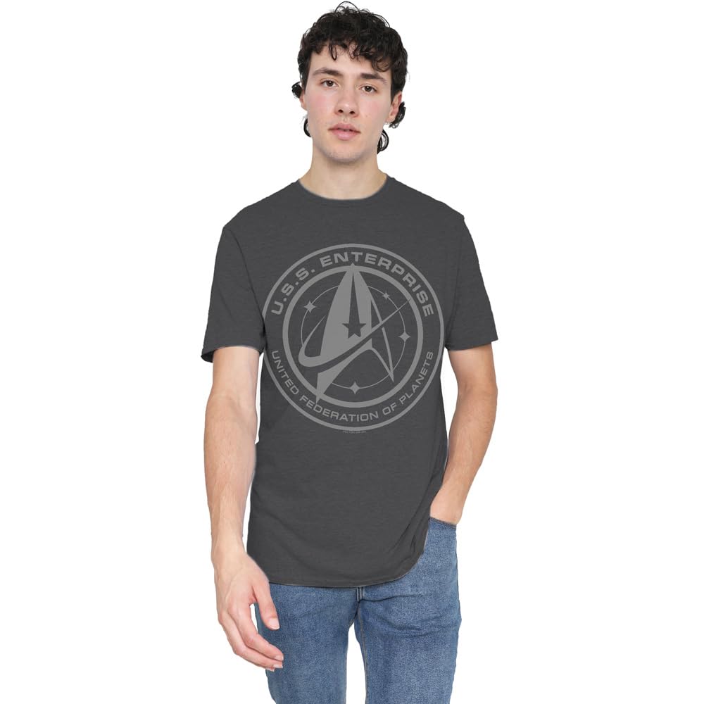Star Trek Charcoal Cotton T-Shirt XXL