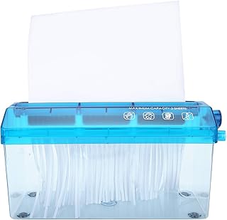 Triturador manual de papel para escritório A4, Triturador de papel portátil para mesa, Triturador de documentos, ferramenta de corte de papel para escritório, casa, escola