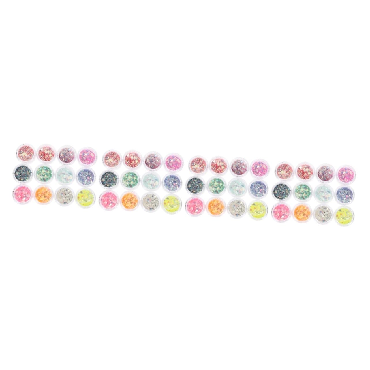 48 Scatole Scintillio Glitter Per Il Trucco Del Festival Gel Per Unghie Accessori Per Feste Glitter Per Il Trucco Del Viso Corpo