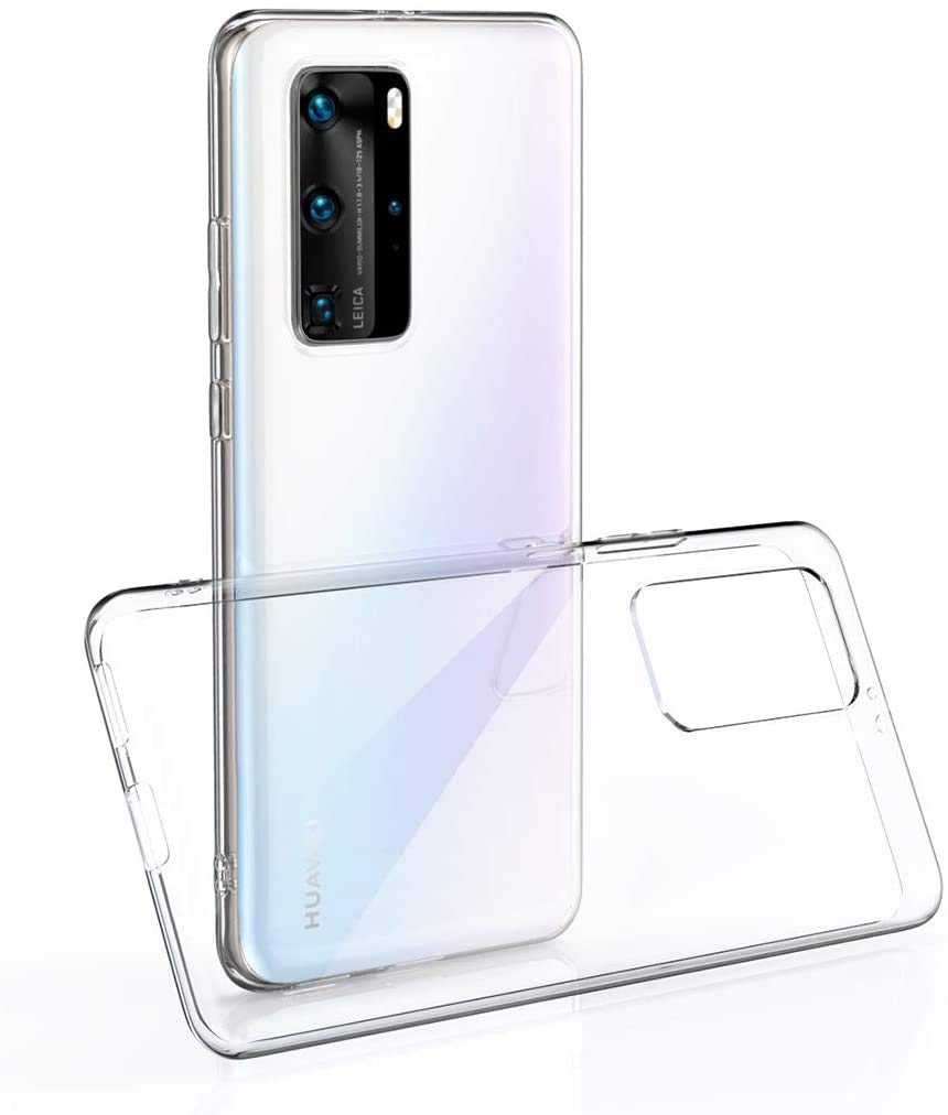 Clear Protective Case For Huawei P40 Pro+ - Transparent TPU Shockproof Cover
