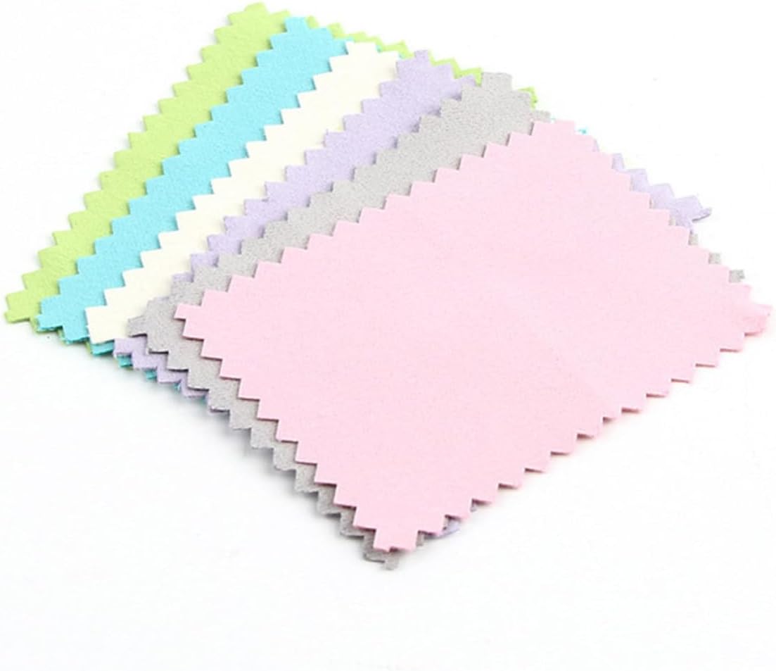 Silver Polishing Cloth Pink 30 Pcs for Jewelry and Gentle Wipe