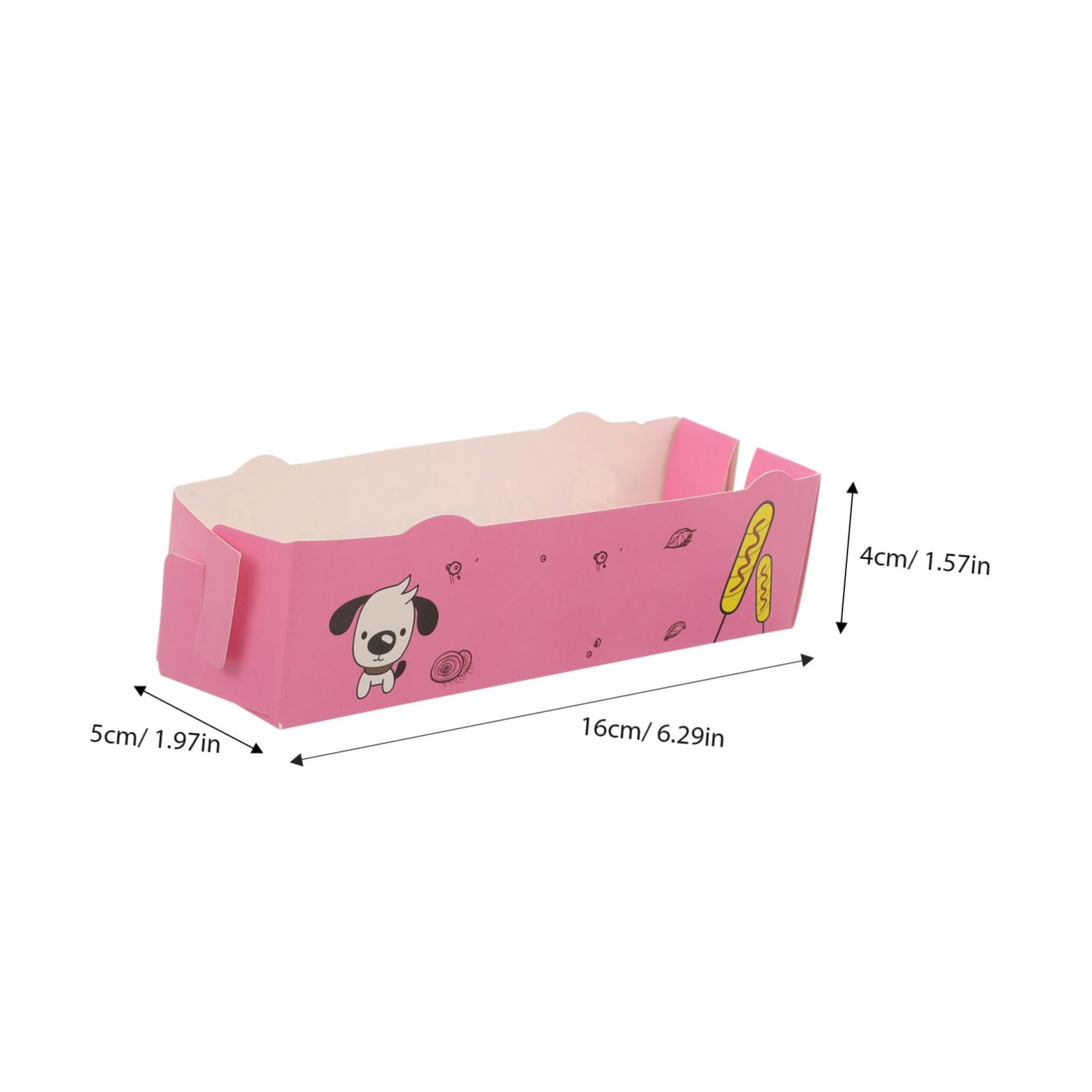 100Piezas Cajas de Papel para Perritos Calientes Unidades Contenedores de Snacks Bandejas de Comida para Sushi y Aperitivos Envases de Cartón para Eventos y Restaurantes