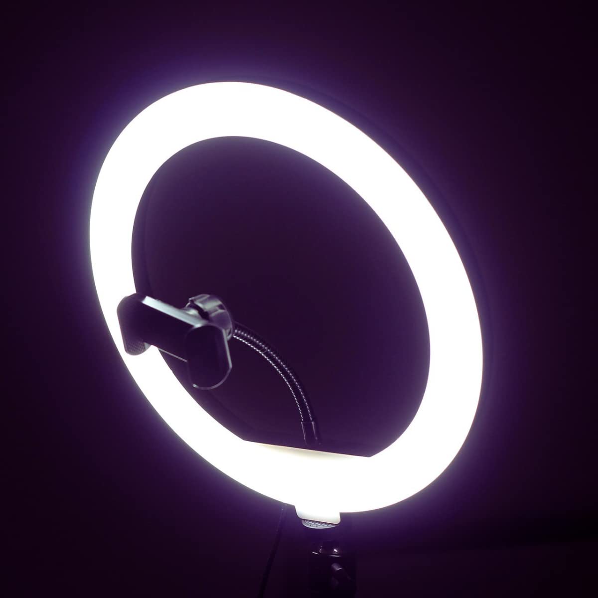 JANDEI – Pierścień świetlny LED RGB 26CM/260MM ze statywem i obsługą telefonu komórkowego i zdalnego sterowania, 15 kolorów ściemniania, 10 poziomów jasności do selfie makijaż Youtube TIK Tok Vlog