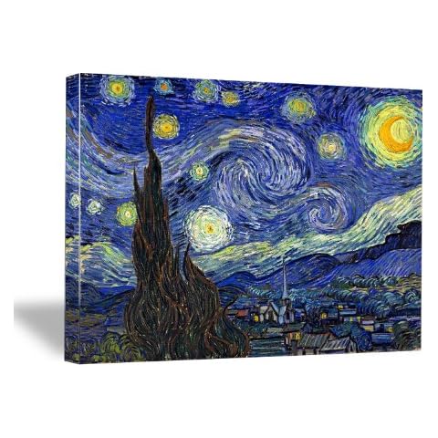 Buyartforless CanvasChamp Starry Night by Vincent Van Gogh Stretched Canvas Print Gallery Wrapped Cover