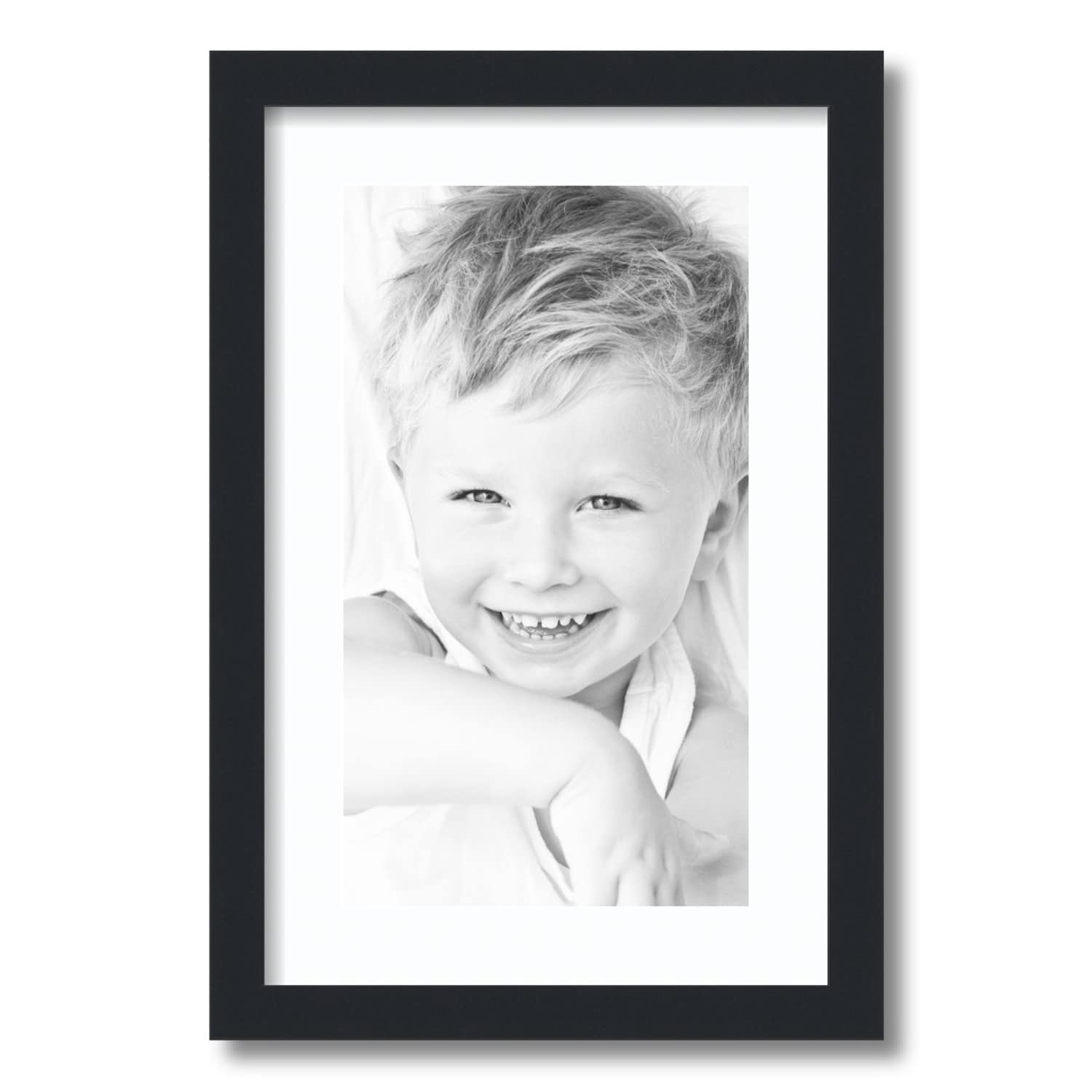 Amazon.com - ArtToFrames 9x16 inch Satin Black Picture Frame with