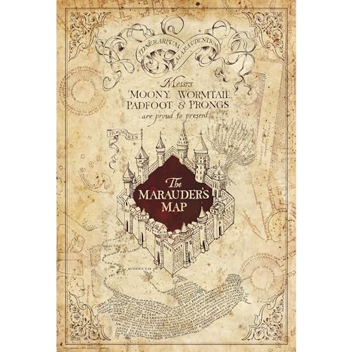 ABYSTYLE Poster Harry Potter (Carte du Maraudeur - Portrait)