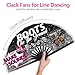 Xtuleath Boots On The Ground Hand Fan,Where Them Fans At Folding Fans,Clapping Clacking Fans For Line Dancing Unique Oriainal Pattern for Party Props Perfect Gifts for Line Dance Lover (Style 1)