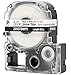 Epson LABELWORKS 205STBWPX-5PK Genuine Tape Cartridge - 5 Unit Pack of Black on White Shrink Tube Industrial Label Maker Tape - AWG 8-12, 3/16