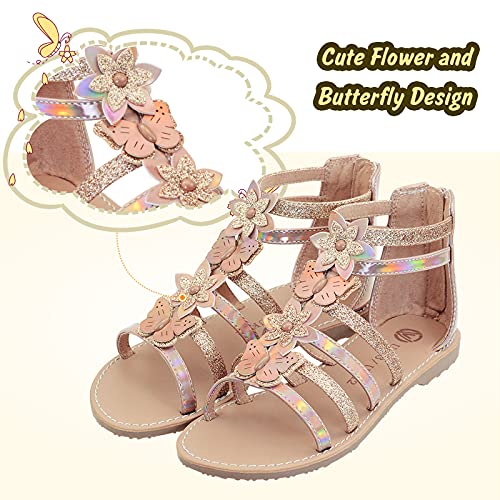 Vonair Girls Gladiator Sandals Cute Open Toe Breathable Summer Shoes with Rubber Sole (Toddler/Little Kid/Big Kid)2