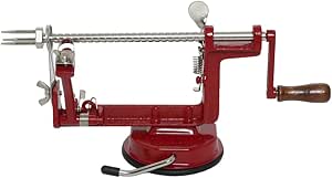 Johnny Apple Peeler, Corer, Slicer, Pie Maker, Stainless Steel Blades, Red VKP1010