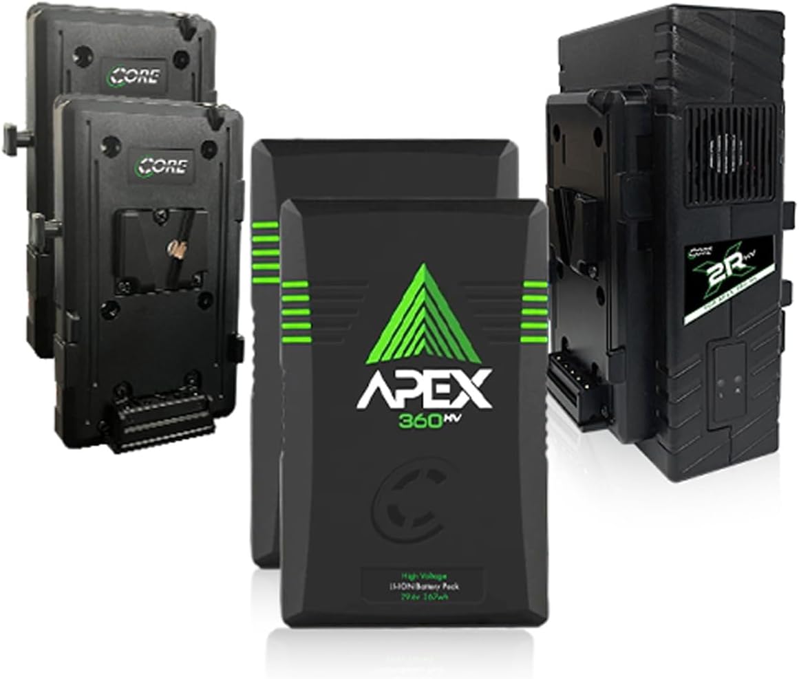 Core SWX 2X Apex 360 29.6V 367Wh Lithium-Ion Battery with GP-X2RHV 2-Position Rapid Charger Direct Connect Plate Kit