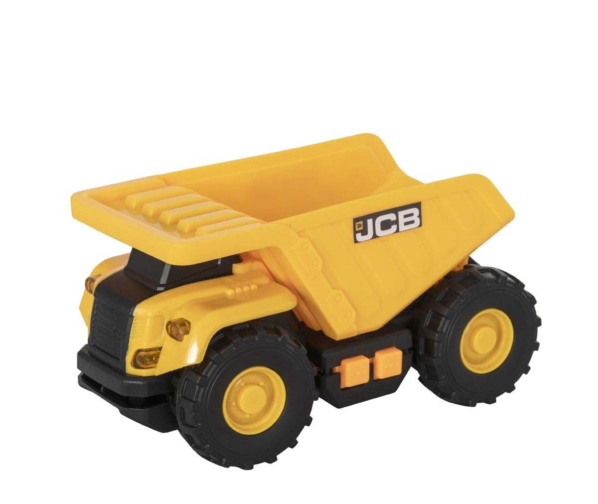 HTI Teamsterz JCB Small Light & Sound Dump Truck - Toy Dump Truck with Light and Sound Function, Manual Tipper, Suitable for Indoor and Outdoor Play
