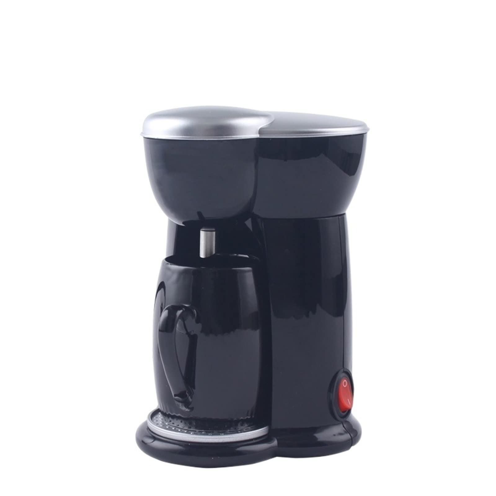 DieffematicKF Ekspresy do kawy Mini Coffee Machine Automatic Drip Coffee Maker Single Cup Coffee Maker for Home And Office