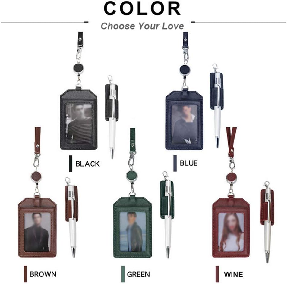 Leather Badge Holder Vertical Style - Image 5