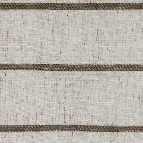 Clean Window 57750 Twill Stripe Anti-Dust Allergy/Pet Friendly Anti-Dust Sheer Cafe Valance thumb #3