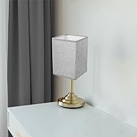 Vista 7 de Didiseaon 2 piezas de cubierta de lámpara de lino moderna, pantalla gris desmontable para mesita de noche de pared y lámparas de pie, fácil