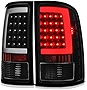 VIPMOTOZ Neon Tube LED Tail Light Lamp Assembly For 2007-2013 GMC Sierra 1500 2500HD 3500HD - Matte Black Housing, Driver and Passenger Side