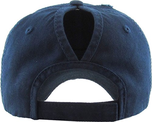 Image of Classic Plain Ponytail Messy High Bun Headwear Adjustable Cotton Trucker Mesh Glitter Hat Baseball Cap