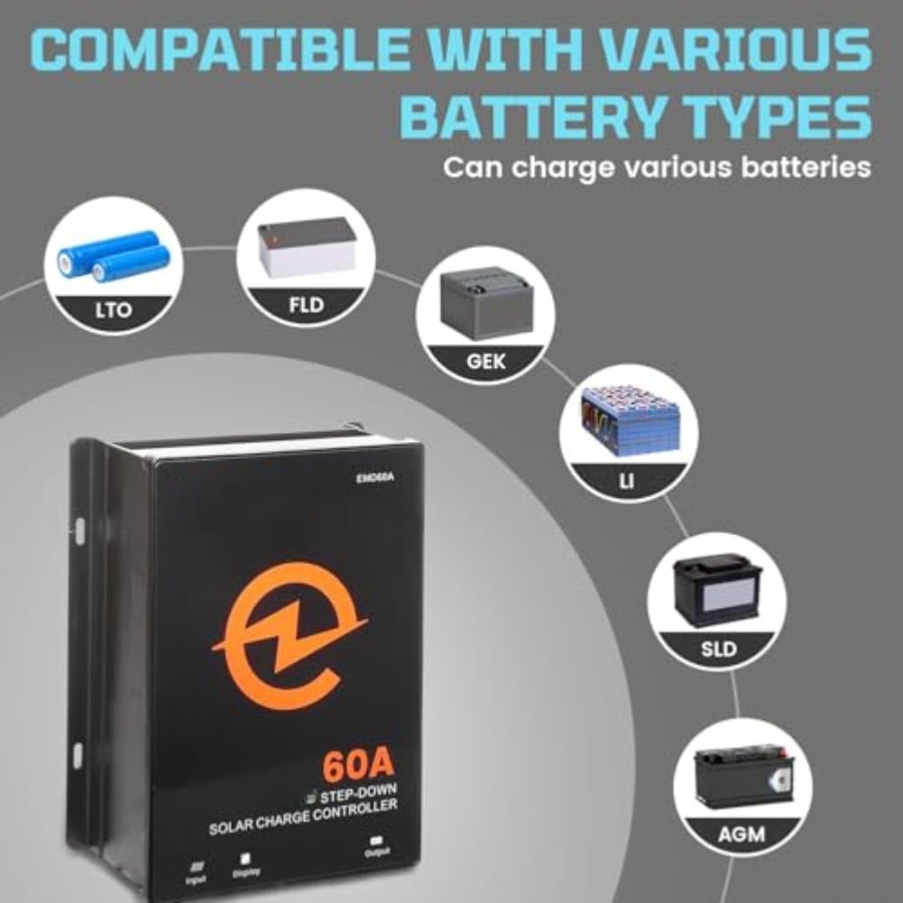 Regolatore di carica solare MPPT 60 A 2700 W IP66 impermeabile