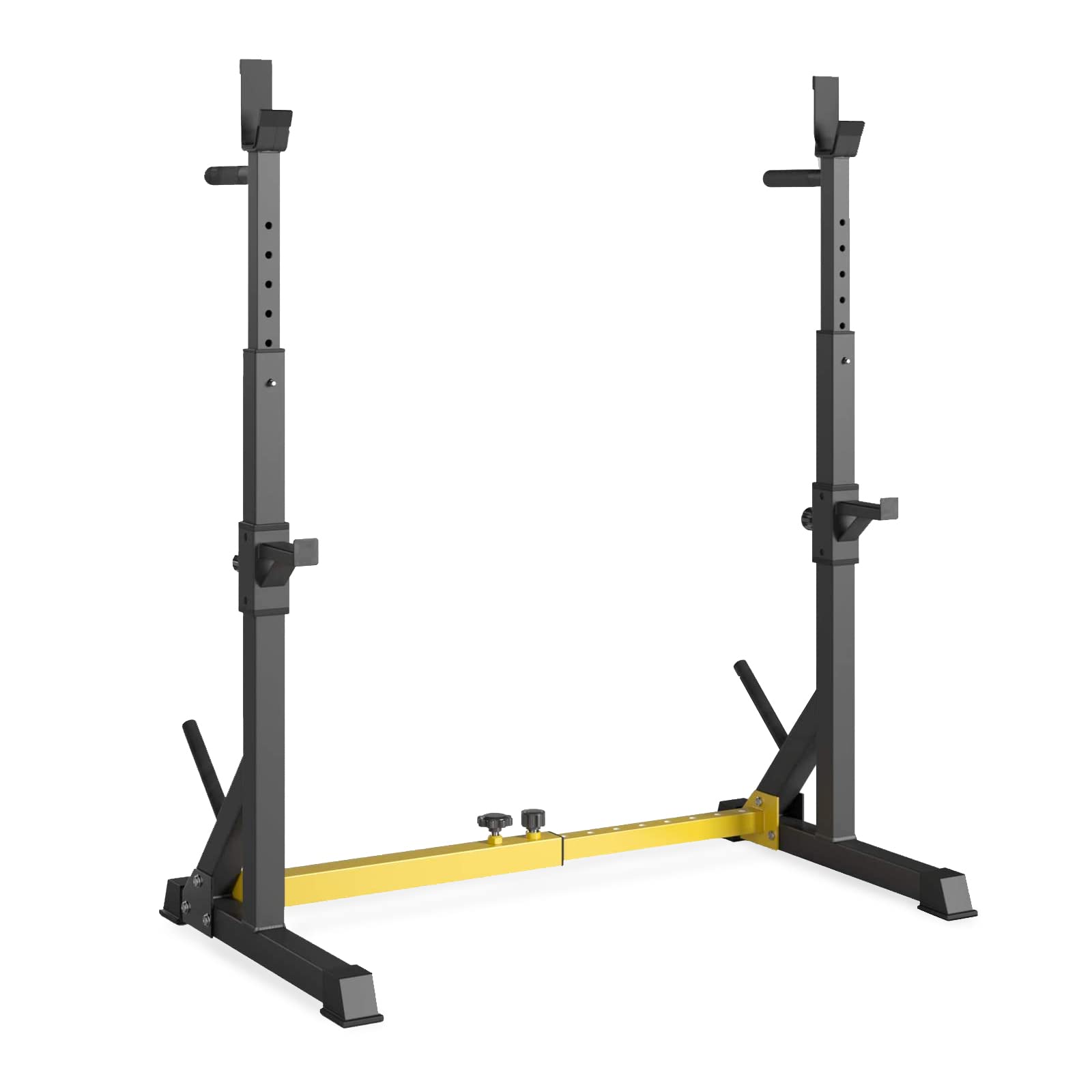 Soporte para Pesas, Rack Musculacion, Rejilla para Sentadillas Ajustable, Soporte Multifuncional, Sentadillas y Press Banca y Pull up Deportes, Estante Barra Pesas Hogar Gimnasio, Carga Máx 250KG