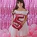 Pink Foil Curtain & Fringe Backdrop - Party & Bachelorette Decorations for Women - Valentine's Day & Birthday Celebrations