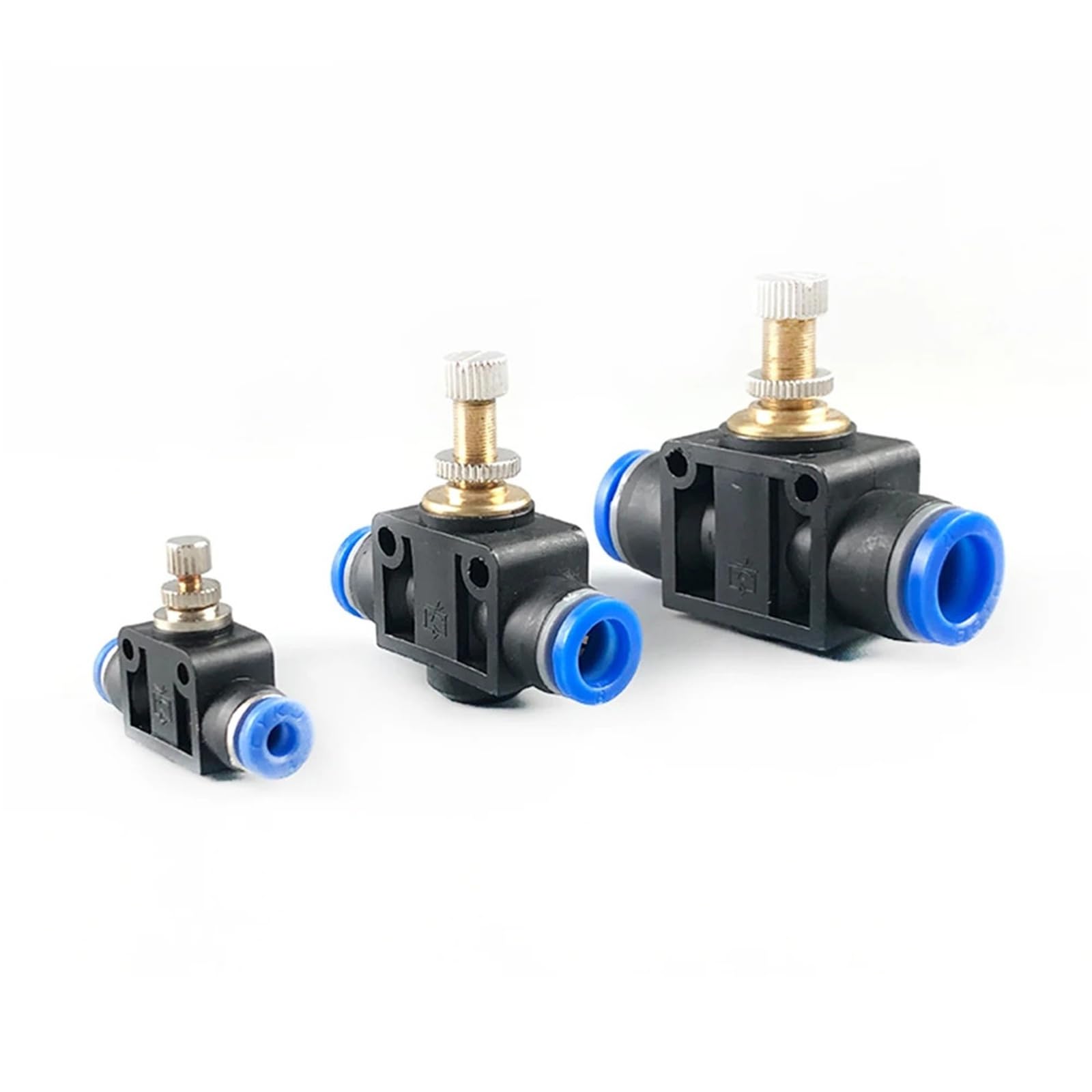 SA SA-6 - Válvula de acelerador de conector rápido neumático para regulación de velocidad, manguera de agua, 4 mm, 6 mm, 8 mm, 10 mm, 12 mm, 1 unidad