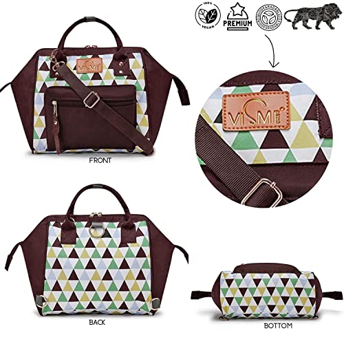 Image of VISMIINTREND Mini Diaper Bag for Baby | Small Nappy Bags for Mother | Maternity Travel Handbag | Hospital Bags for Mom | Baby Shower Gift for Mom | Gifts for New Born Baby Boy Girl