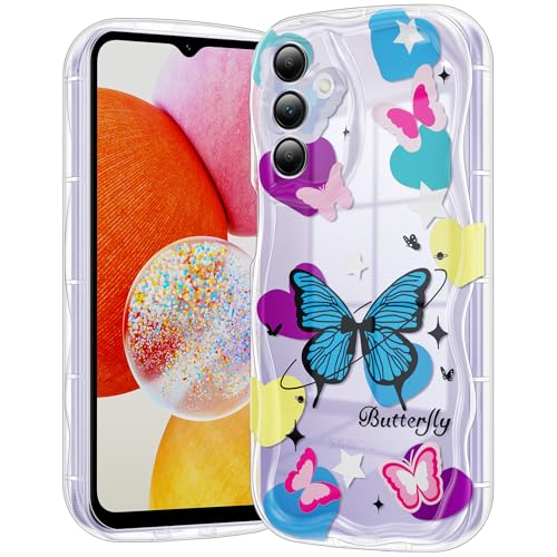 Coque Galaxy A14 5G motif papillon coloré cadeau pour femme
