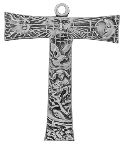 Good Shepherd Creations Prayer of Saint Francis Pewter Cross Pendant