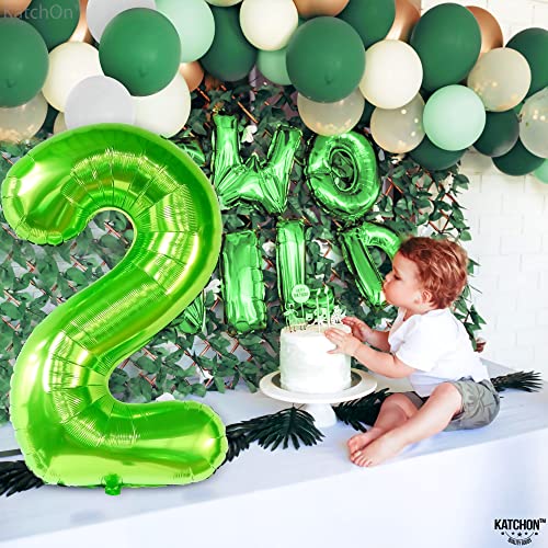 Image of KatchOn Light Green 2 Balloon Number 40 Inch