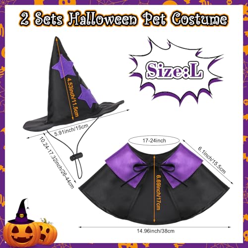 2 sets disfraz Halloween mascota gato perro miniatura 2