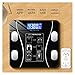 Bai Shi Wu Moda Bluetooth Ciała Skala Fat Smart Electronic BMI. Analizator składu Sprzedaż precyzyjnej łazienki Czarne łuski (Color : Chargert version)