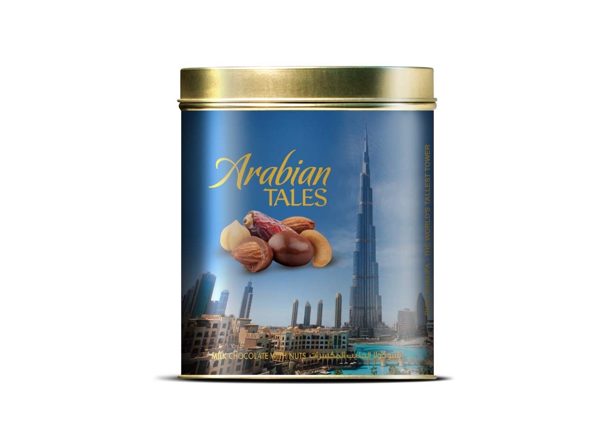 Arabian Tales Chocolate Souvenir (Burj Khalifa Tin, 200 gm)